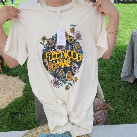 Cosmic Paradise Tops - Cosmic Paradise Fleetwood Mac Band Tee